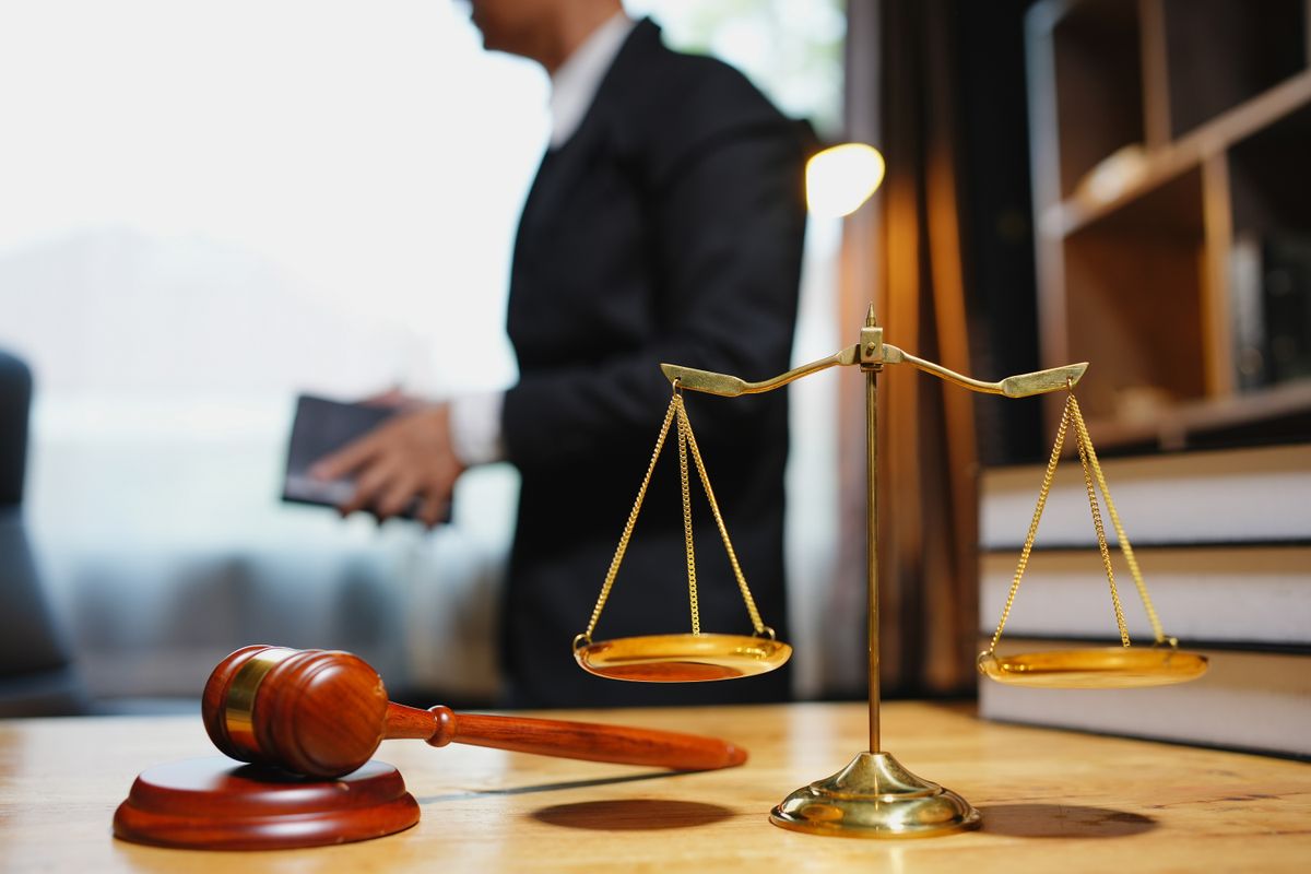 lawyer or judge consult having team meeting with client, Law and Legal services concept