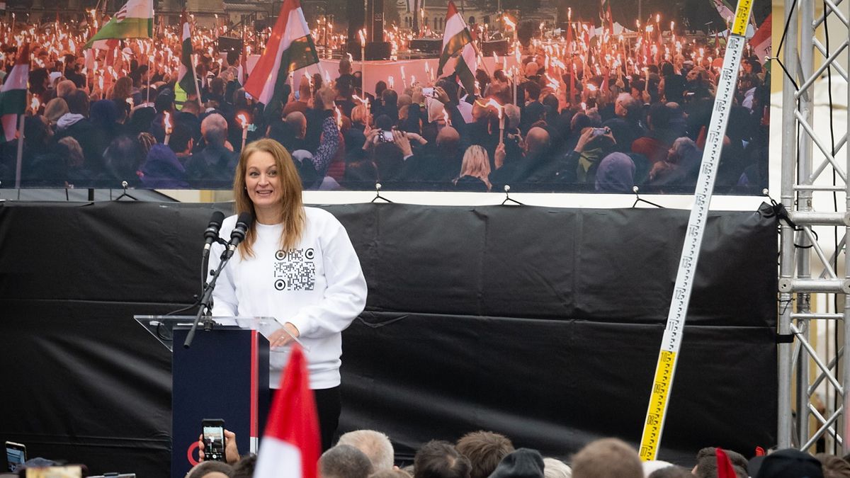 Elszabadultak a tiszás indulatok: Forsthoffer Ágnes rendezvényén a rendőröknek kellett megvédeniük a Hír Tv riporterét + videó