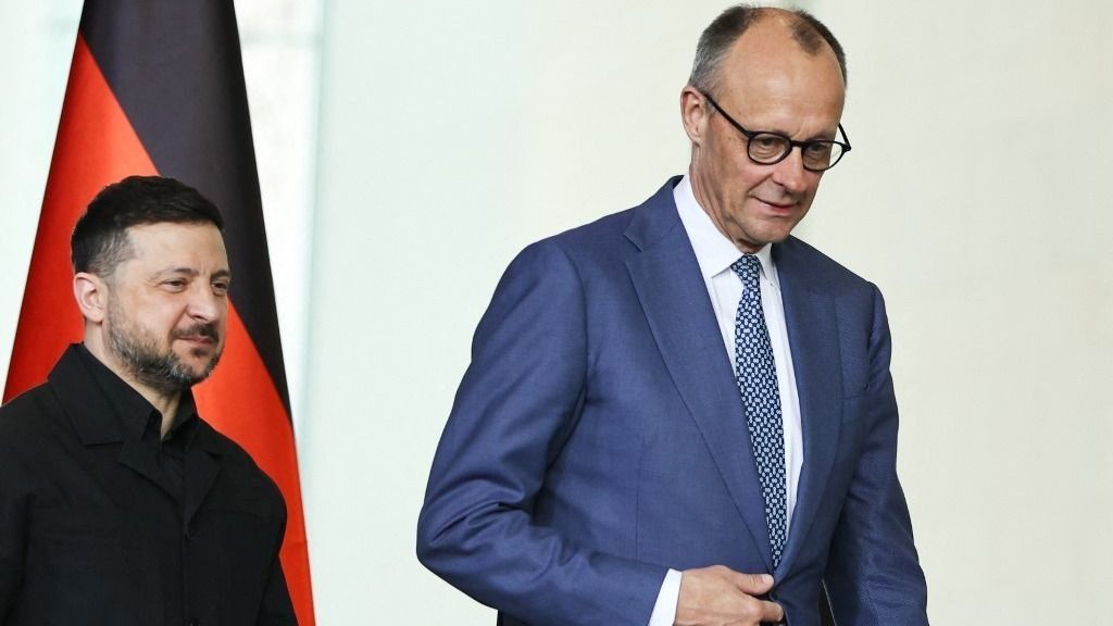 Volodimir Zelenszkij berlini látogatásán Friedrich Merz német kancellárral egyeztetett 