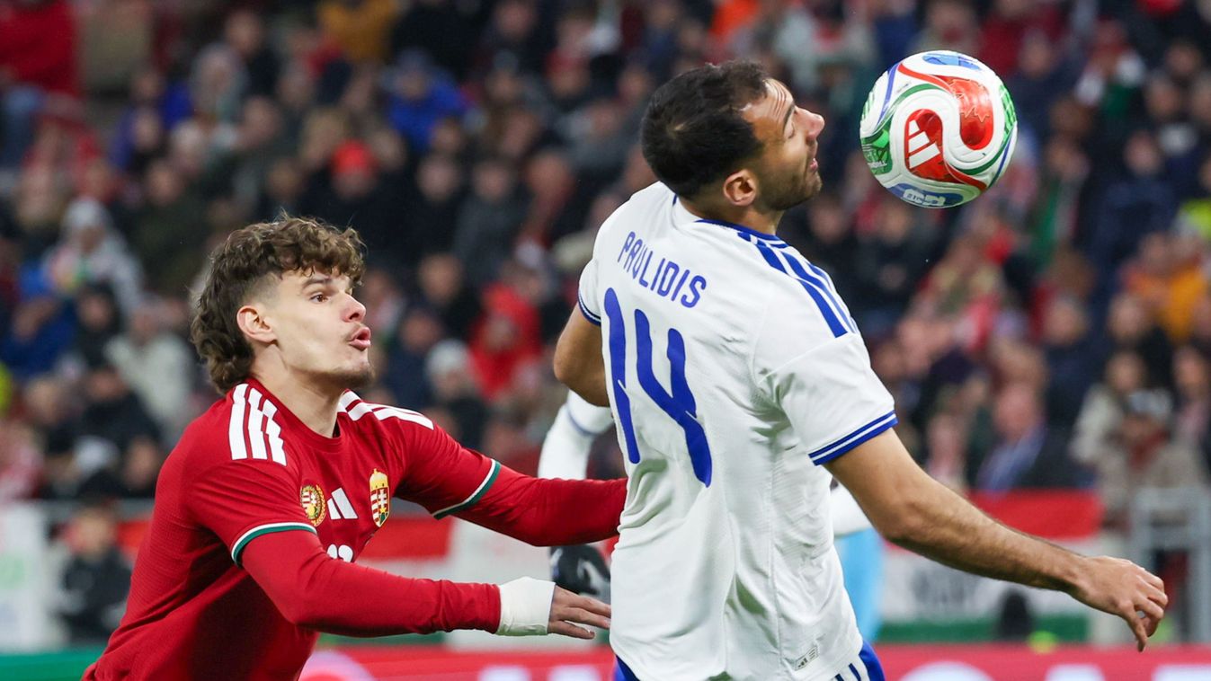 A két jó barát: Kerkez Milos és Pavlidisz még a holland AZ Alkmaarnál játszott együtt pár éve, most a válogatott színeiben csaptak össze