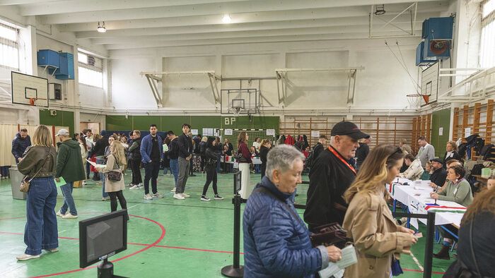 szavazás, választás sor