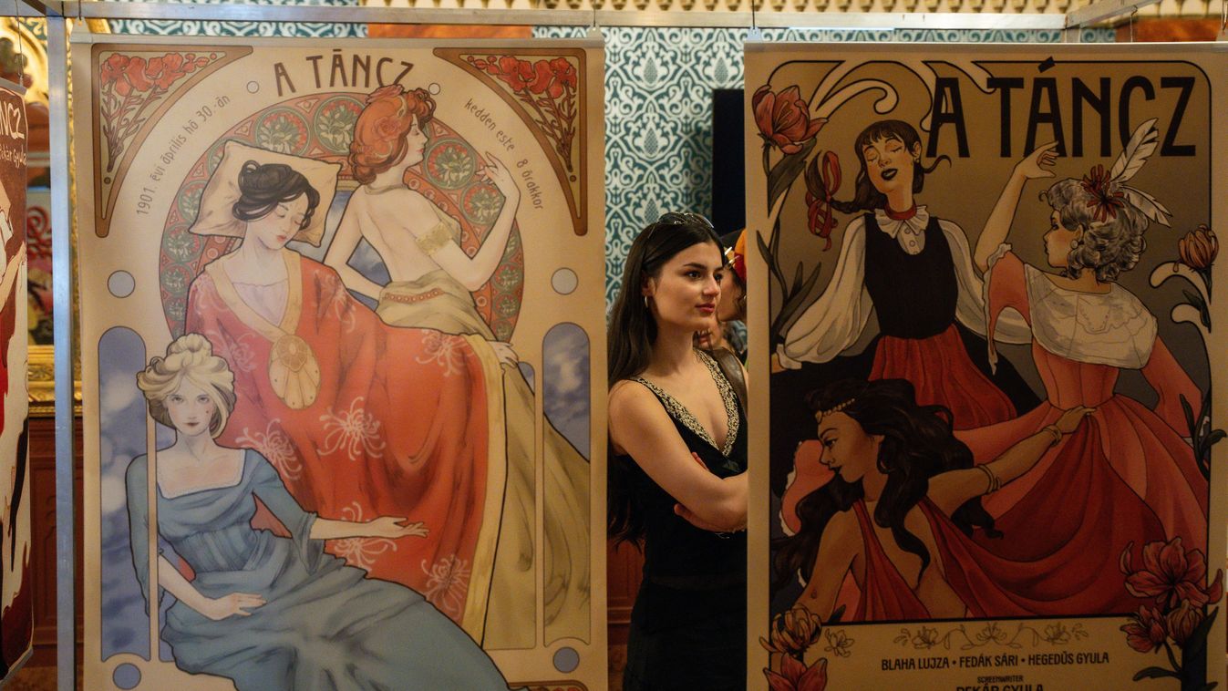 Alfons Mucha ihlette filmplakátok az első magyar filmhez, a Tánczhoz.