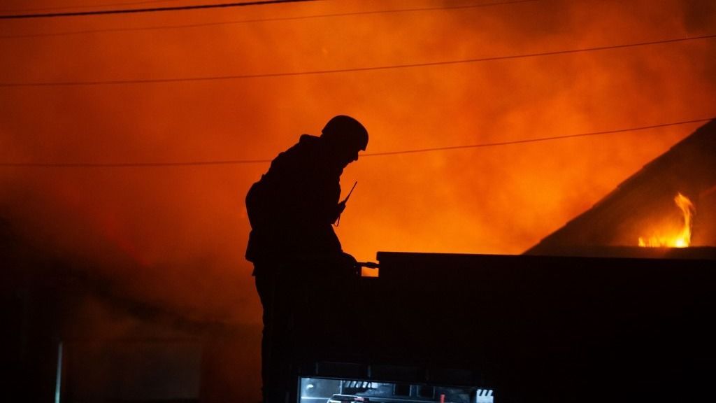 Lángba borult az ukrán város