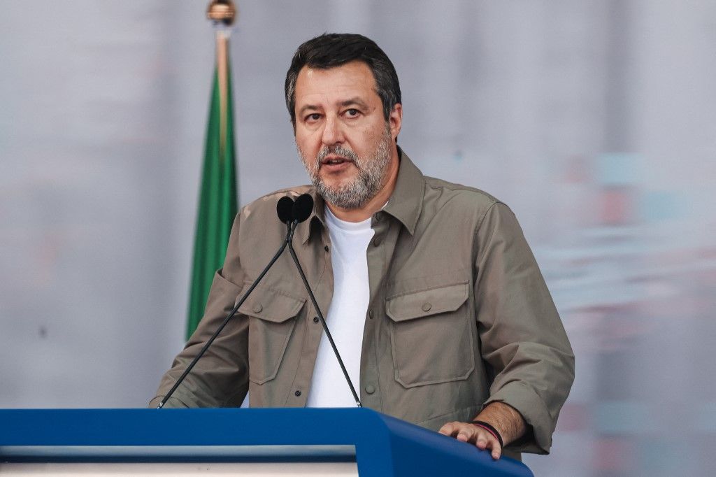 Matteo Salvini (Fotó: AFP)
