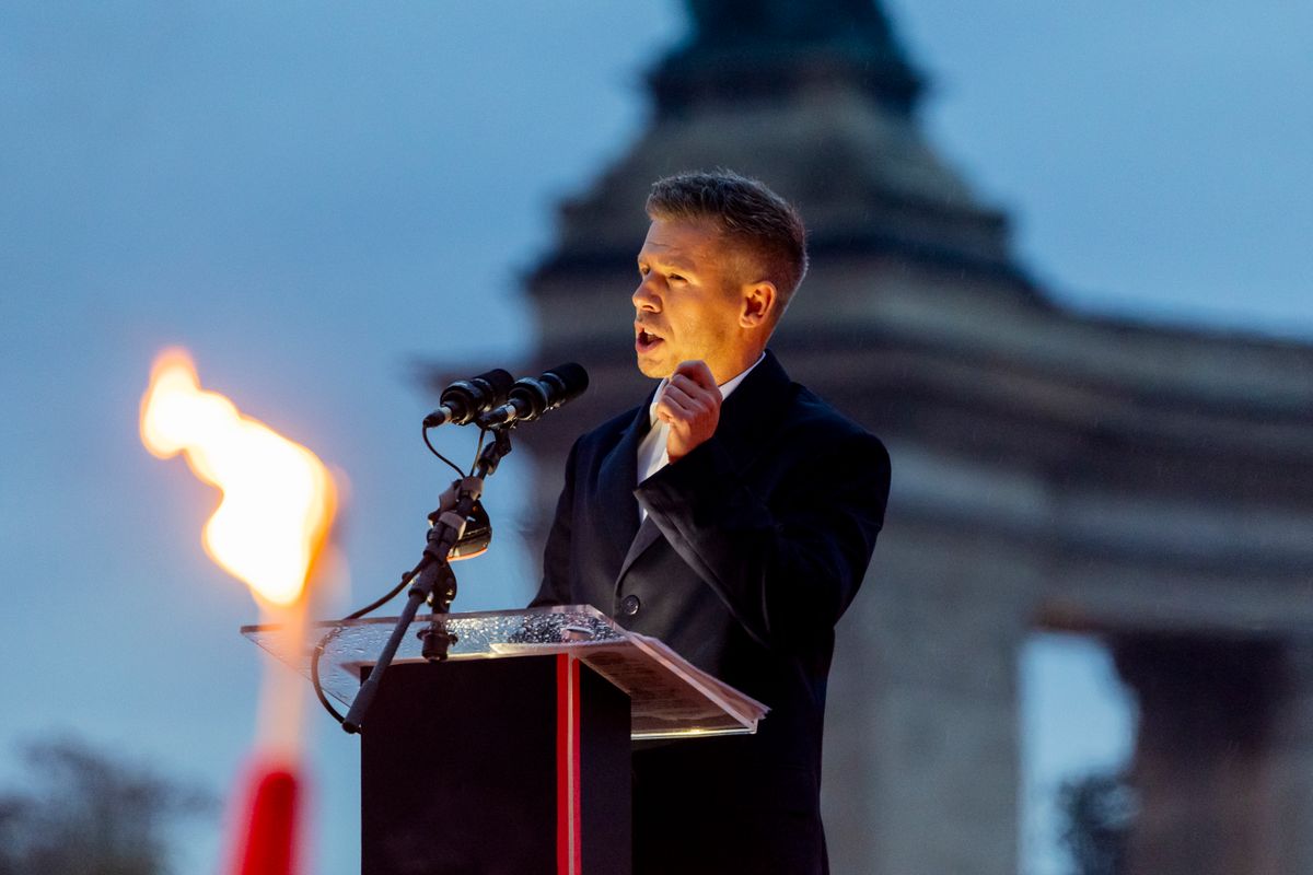 20251023 Budapest
Tisza párt Október 23 ünnepsége a Hősök terén.
Fotó: Csudai Sándor CSS
MW
képen: Magyar Péter a Tisza párt elnöke