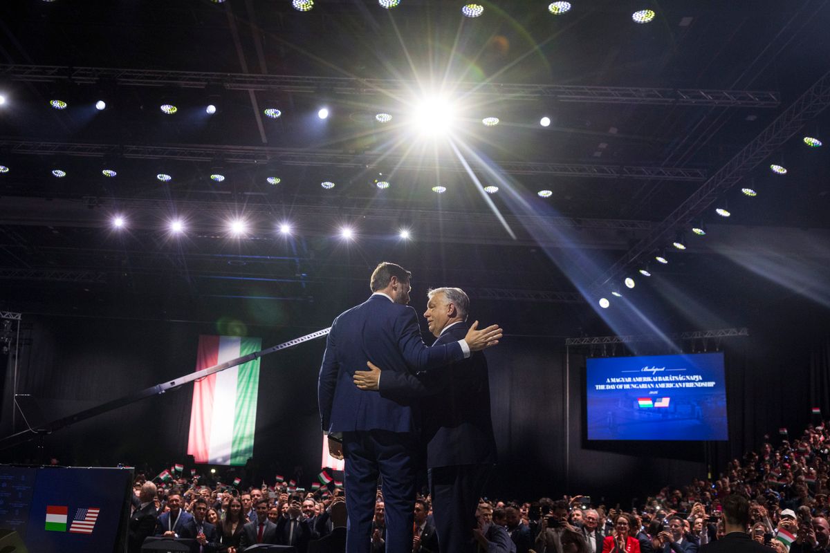 Orbán Viktor magyar miniszterelnök és J.D. Vance amerikai alelnök (Forrás: Miniszterelnöki Kommunikációs Főosztály)
