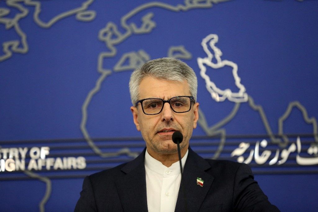 Eszmail Bagai iráni külügyi szóvivő Fotó: FATEMEH BAHRAMI / ANADOLU