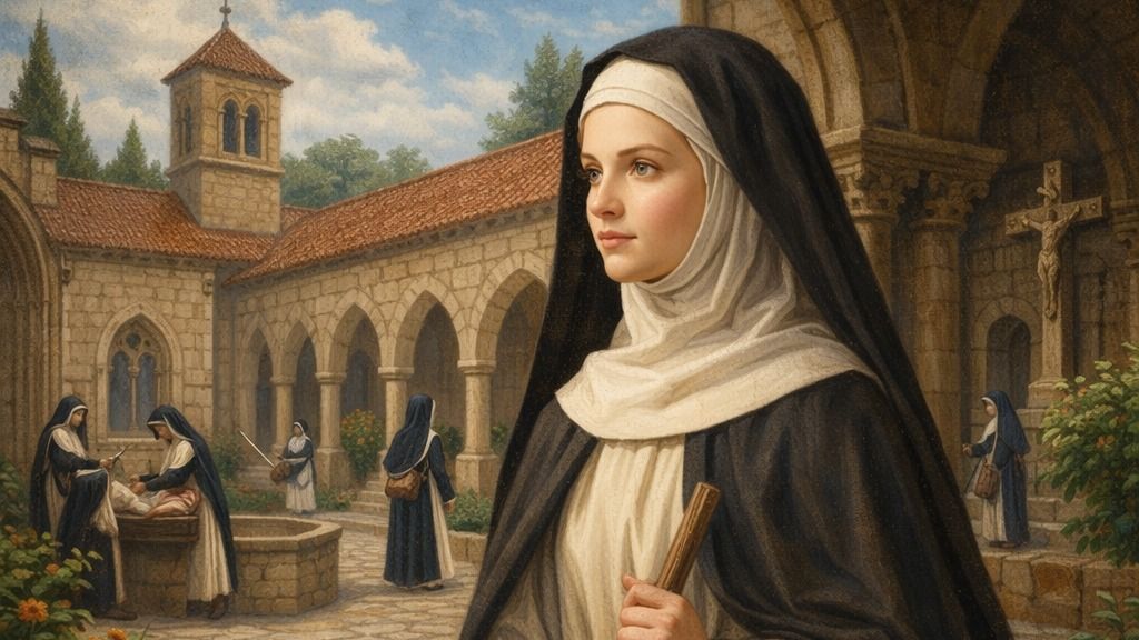 Árpád-házi Szent Margit fiatal apácaként
