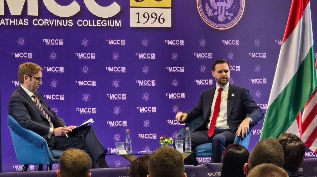 J. D. Vance amerikai alelnök (Fotó: Magyar Nemzet)