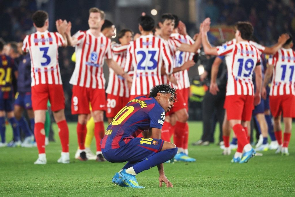 Lamine Yamal magába zuhant, miközben az Atlético ünnepelt, Flick azonban megdicsérte