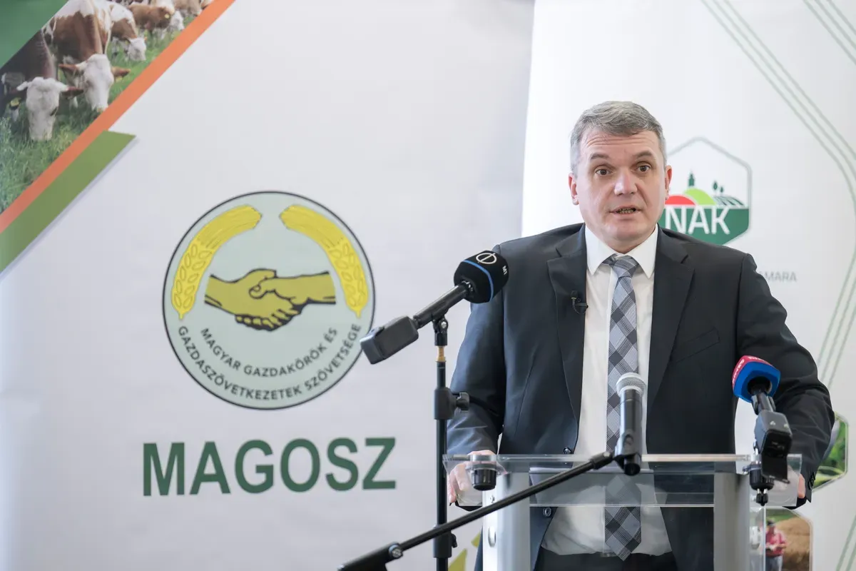 Papp Zsolt, a Nemzeti Agrárgazdasági Kamara (NAK) elnökepert nyert a Tisza Párt ellen. Fotó: Kovács Márton / MTI Fotószerkesztõség