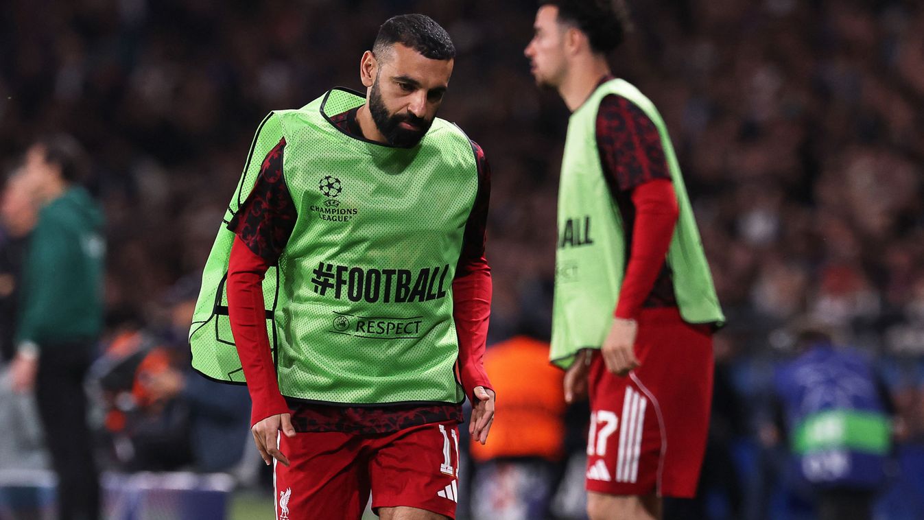 Mohamed Szalah érthetően nem boldog, a Liverpool PSG elleni BL-meccsén be sem állt