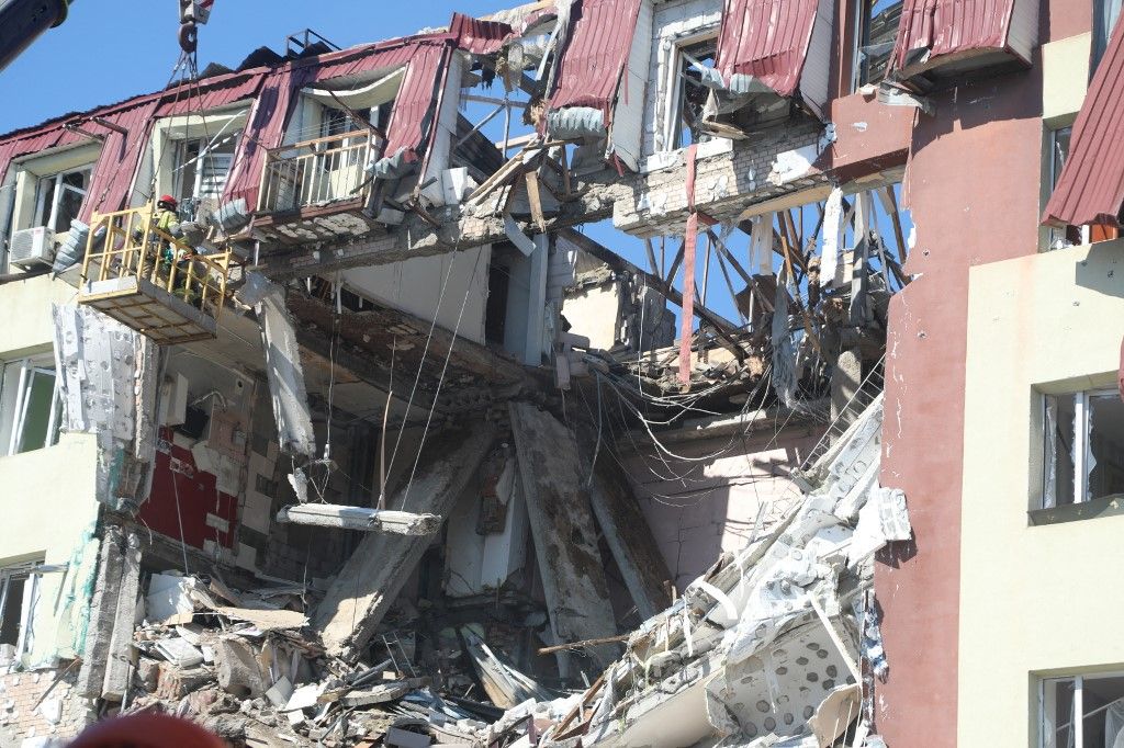 Újabb súlyos orosz dróntámadás érte Odesszát az orosz–ukrán háború során (Illusztráció, forrás: Anadolu via AFP)