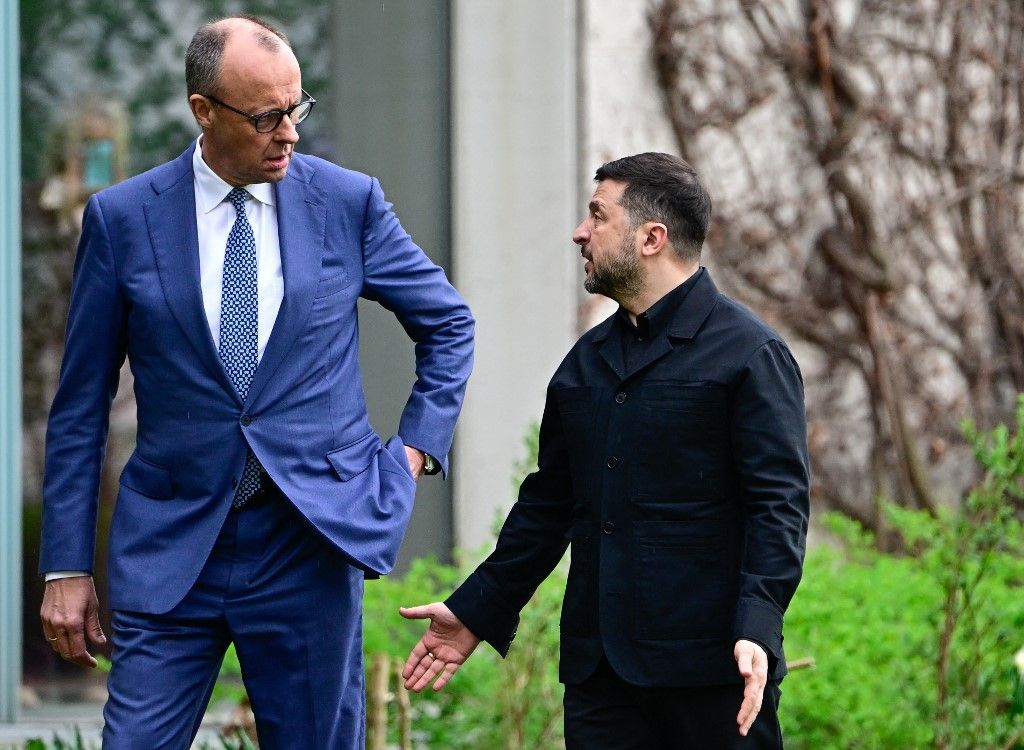 Friedrich Merz és Volodimir Zelenszkij (Fotó: AFP)