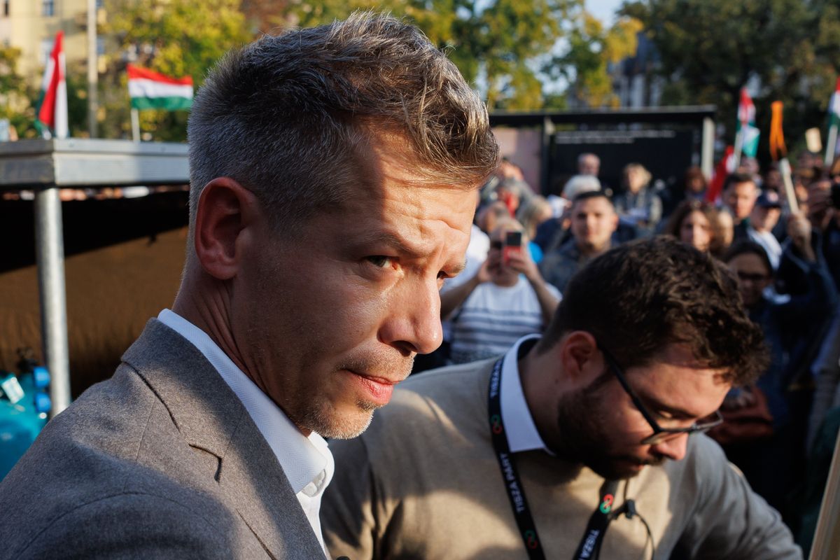 Magyar Péter, a Tisza Párt elnöke