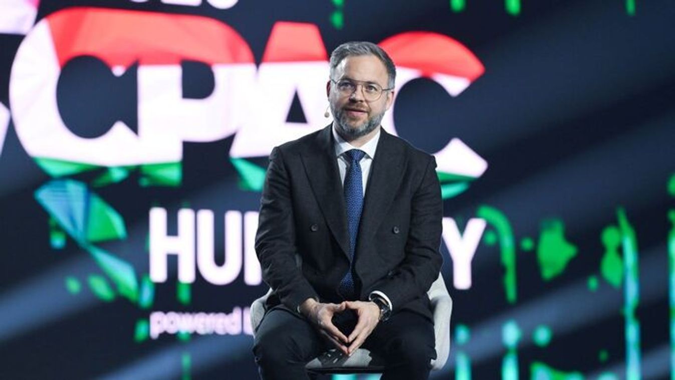 Balazs Orban, PM Orban’s political director, at the 2026&nbsp;CPAC Hungary event on March 21, 2026 (Photo: Noemi Bruzak/MTI)