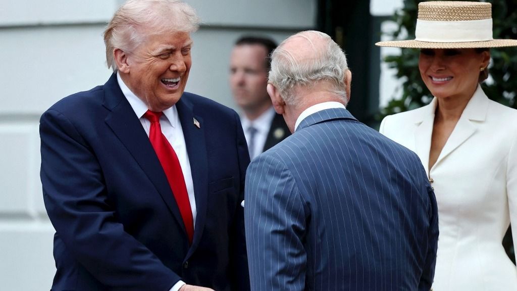 A Fehér Házban tartott ünnepélyes köszöntőn Trump azonnal viccelődni kezdett