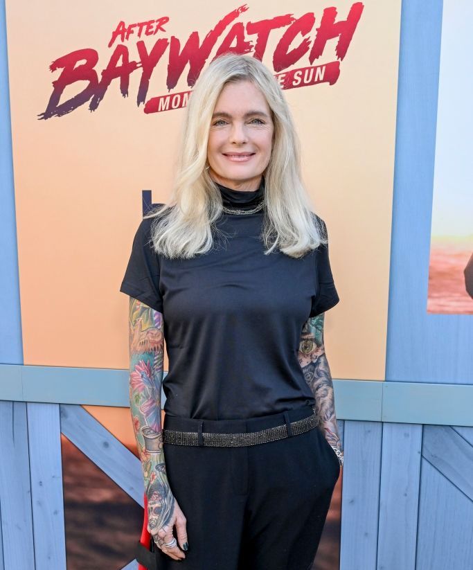 Erika Eleniak at the premiere of ABC News Studios docuseries "After Baywatch: Moment in the Sun" held at The Bungalow on August 26, 2024 in Santa Monica, California. (Photo by Gilbert Flores/Variety via Getty Images)