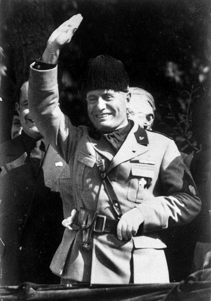 Benito Mussolini (1883-1945), homme d'Etat italien,  vers 1934.     HRL-602315 (Photo by © Harlingue / Roger-Viollet / Roger-Viollet via AFP)