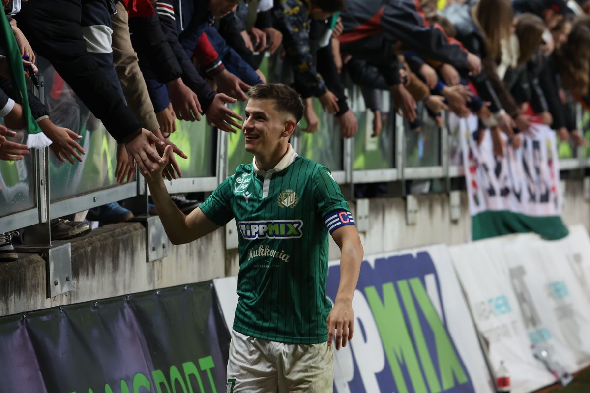 A Győr szurkolóitól joggal járt a gratuláció a Fradi elleni győzelem után, de Vitális Milán mindenkit óva int attól, hogy már most bajnokot hirdessen.