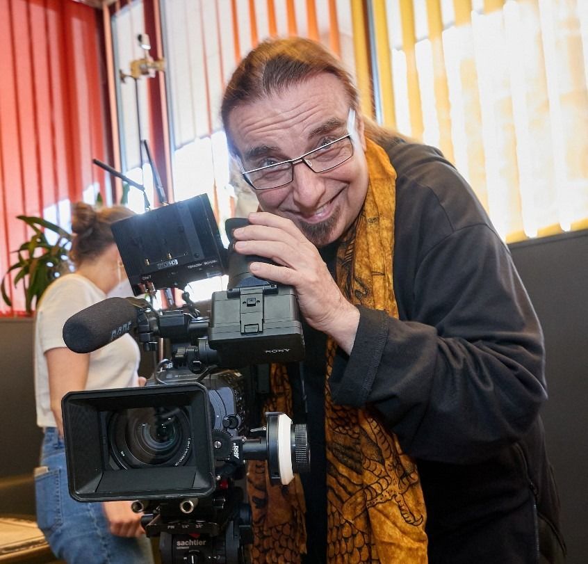 Austrian film producer and film director Rudi Dolezal during video shooting in Vienna, Austria, on May 31, 2021. - 20210531_PD11538 (Photo by Starpix / APA-PictureDesk via AFP)