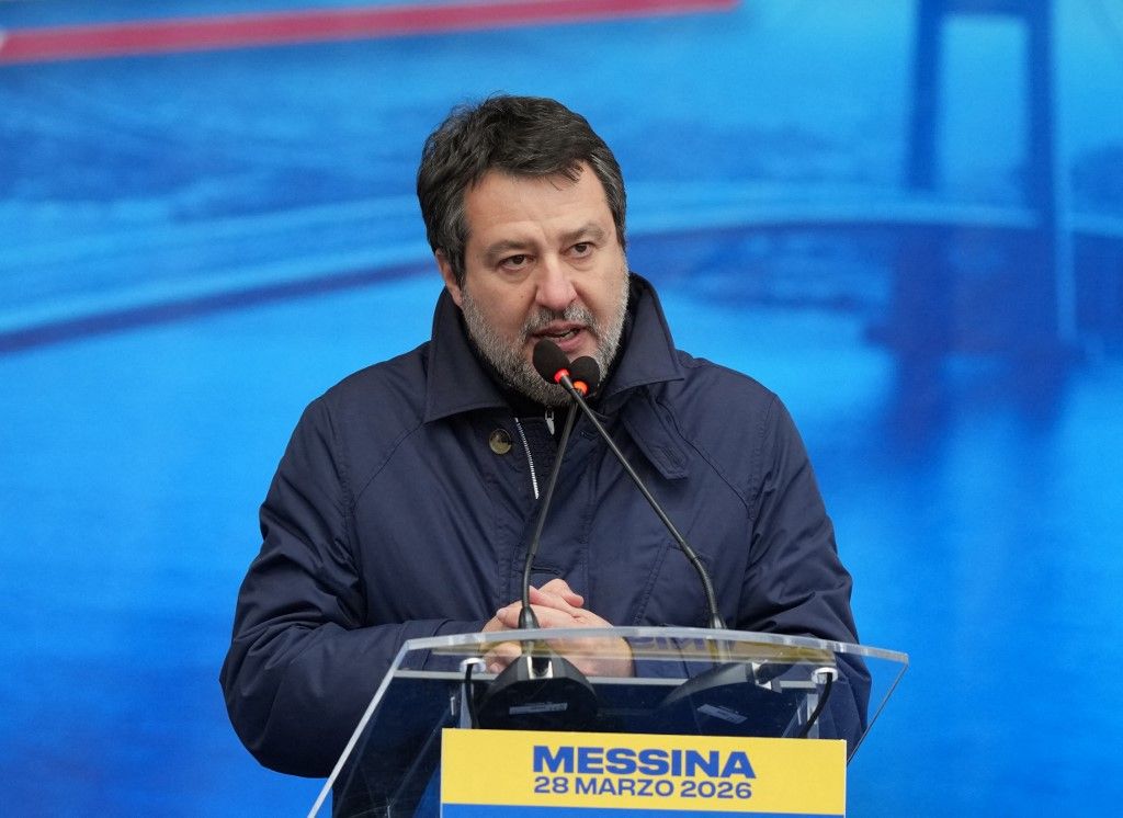 Matteo Salvini (Fotó: AFP)