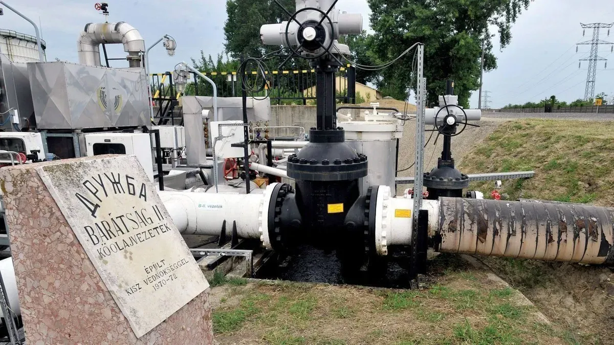 Barátság kőoajvezeték (Fotó: AFP)