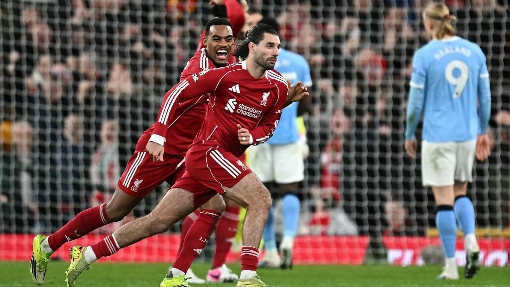 A Liverpool legutóbbi két, Manchester City elleni gólját Szoboszlai Dominik szerezte