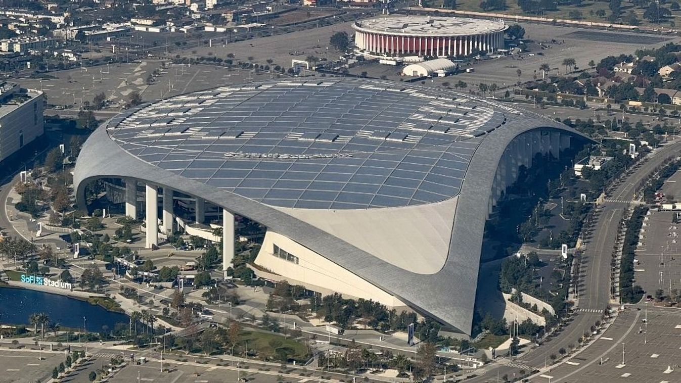 A SoFi Stadion madártávlatból Inglewoodban