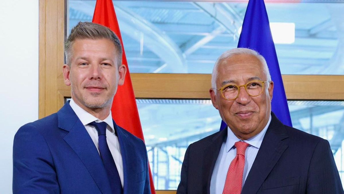 Magyar Péter és António Costa