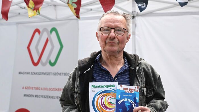 Magyar Szakszervezeti Szövetség majálisa Budapesten
majális