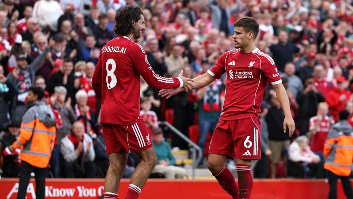 Szoboszlai Dominik és Kerkez Milos az első idényét zárták együtt a Liverpoolnál