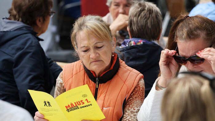Magyar Szakszervezeti Szövetség majálisa Budapesten
majális