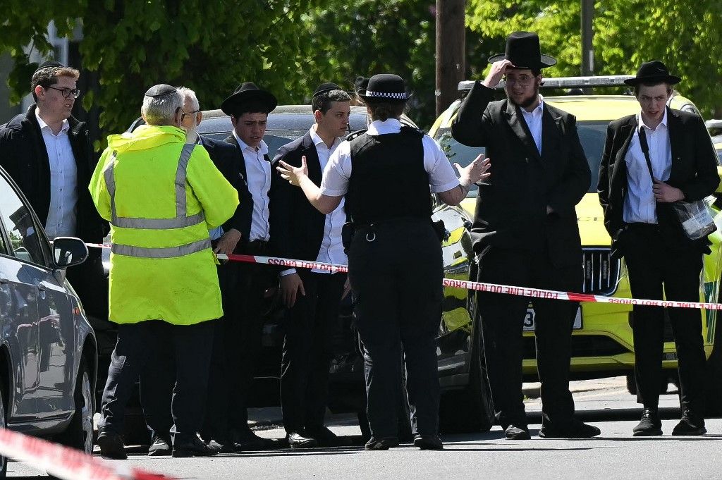 Antiszemita támadás történt Londonban, két férfit késeltek meg (Fotó: AFP)