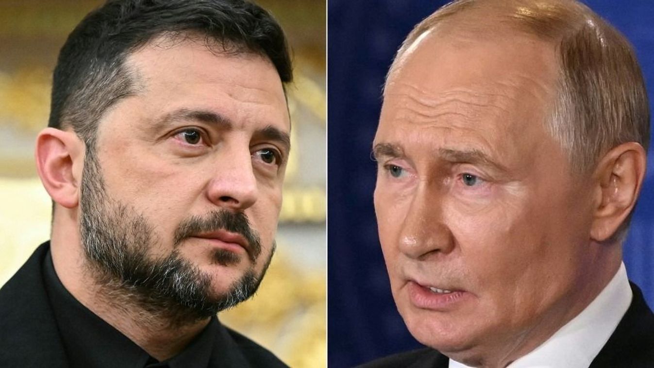 Volodimir Zelenszkij és Vlagyimir Putyin