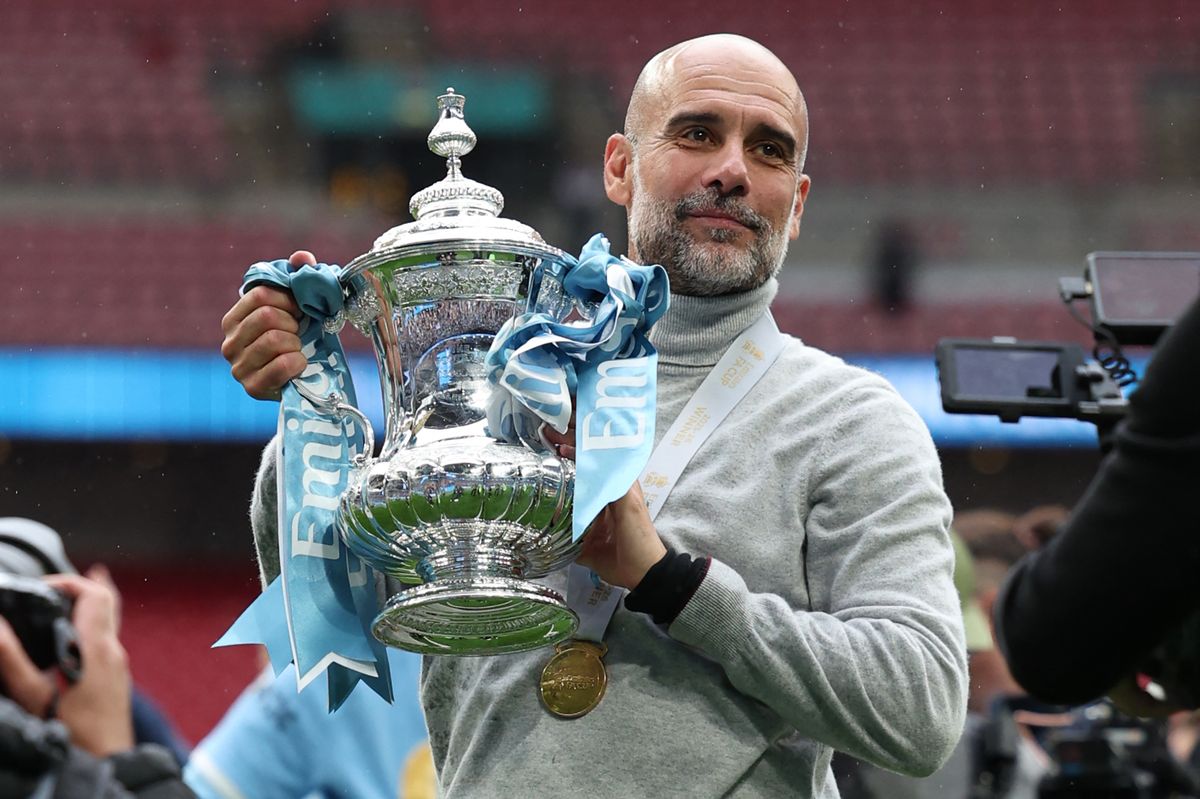 A Manchester City sem a bajnokságot, sem a BL-t nem nyerte meg, viszont az FA-kupa (képünkön) és a Ligakupa a búcsúzó Pep Guardiola vezette gárdáé lett