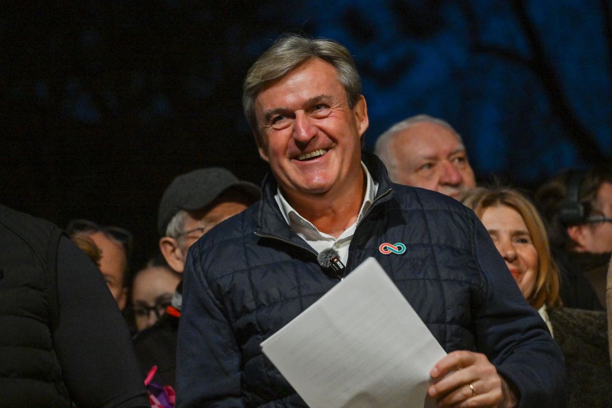 Székesfehérvár, 2026. március 11.
Kapitány István, a Tisza Párt gazdaságfejlesztési és energetikai vezetője a párt országjárása keretében tartott székesfehérvári fórumon 2026. március 11-én.
MTI/Illyés Tibor
