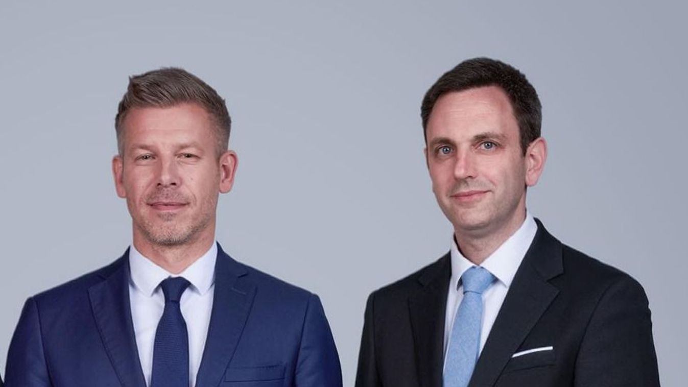 Magyar Péter és Melléthei-Barna Márton (Fotó: MTI/Hegedüs Róbert)
