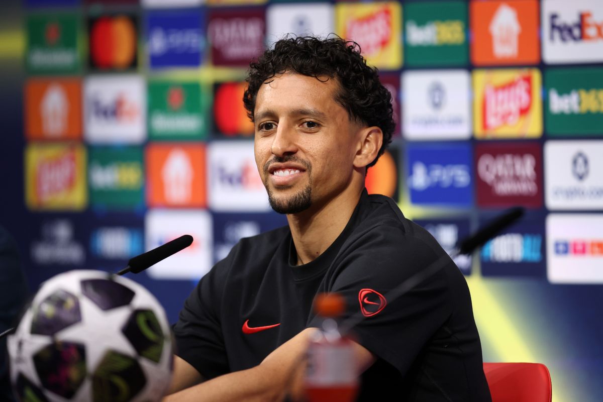 Marquinhos jókedvű a budapesti BL-döntő előtt