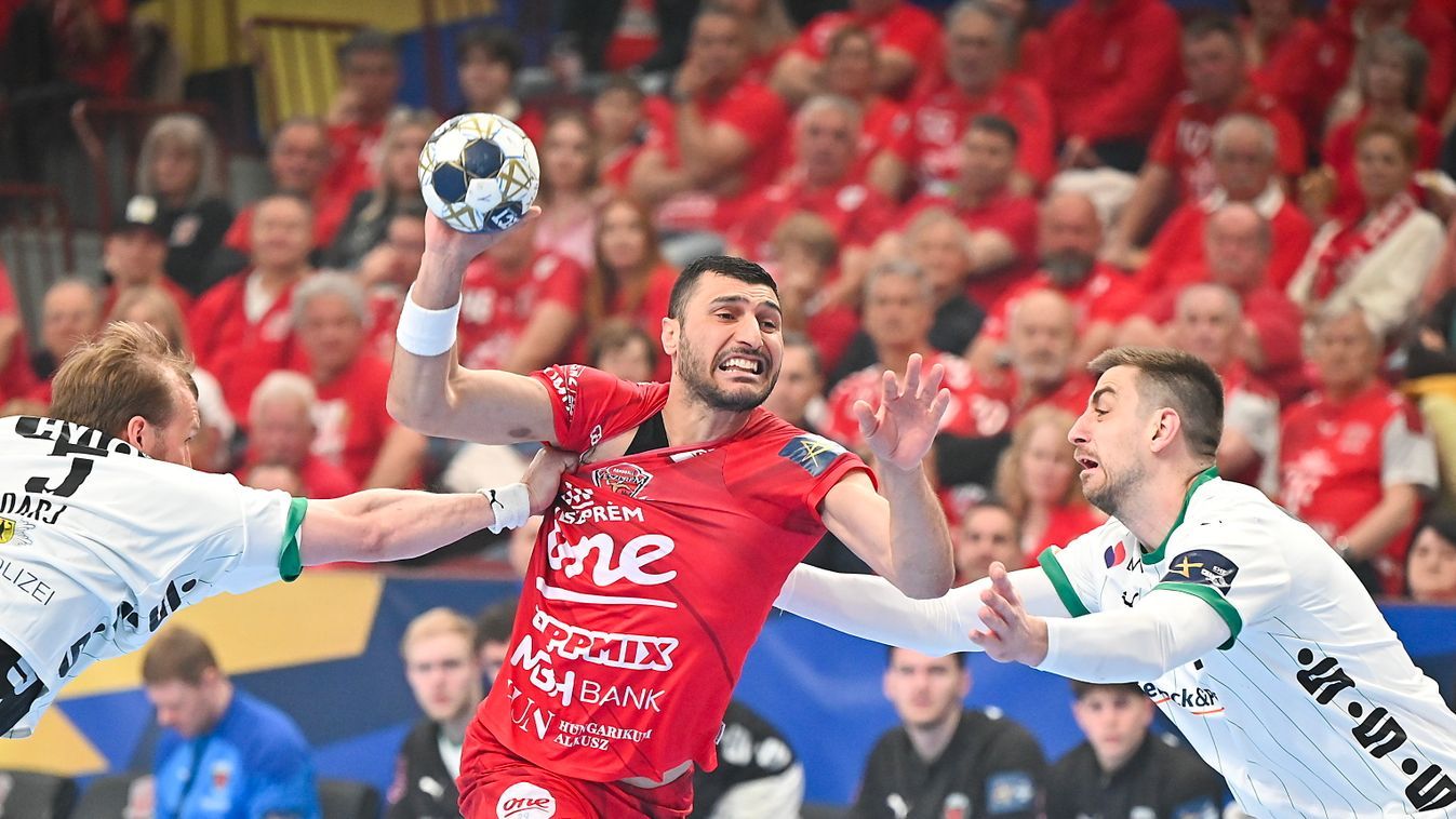 A különbség minimális, de a Veszprém második félidei játéka elég lehet a továbbjutáshoz Berlinben Fotó: Krizsán Csaba Forrás: MTI