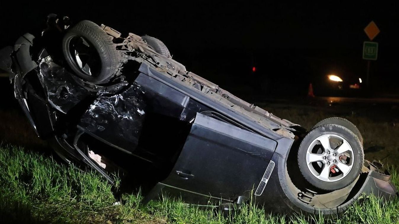 Itt, az 5305-ös út és az 53-as főút kereszteződésében történt a baleset csütörtök este 
Fotó: Pozsgai Ákos