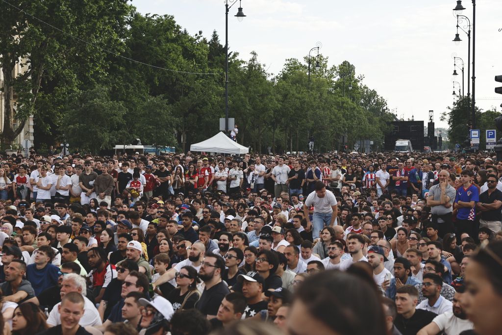BL döntő Arsenal szurkolók