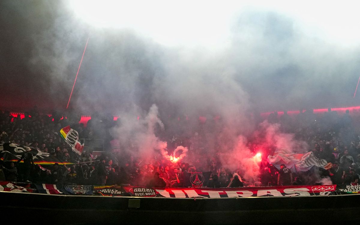 A PSG szurkolói mindig kitesznek magukért, ez a kép például a Bayern München elleni BL-elődöntő odavágóján készült
