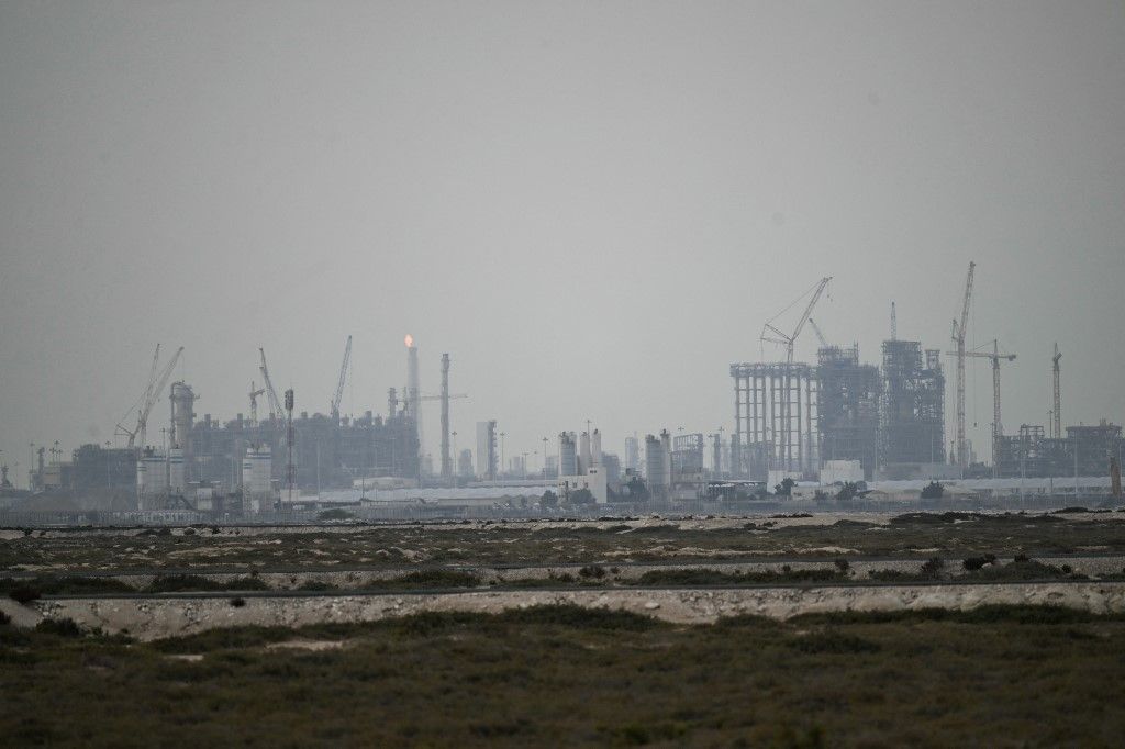 This photo shows QatarEnergy's operating facilities in Ras Laffan Industrial City on March 2, 2026. Qatar suspended liquefied natural gas production on March 2, causing a massive leap in prices, after Iranian strikes hit Gulf energy facilities in a new escalation of the Middle East war. (Photo by AFP)