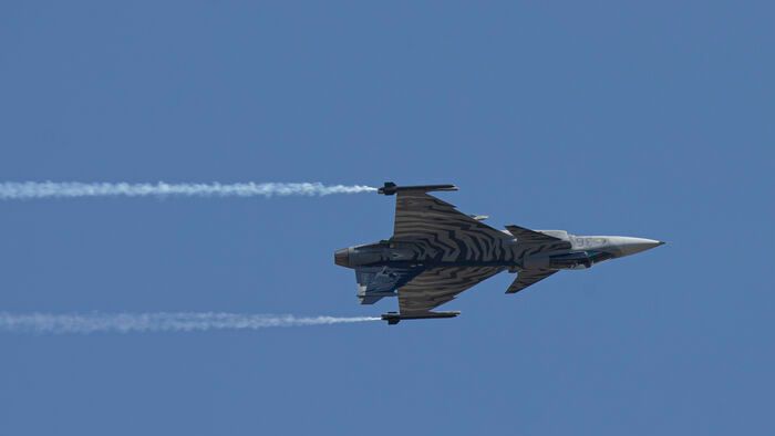 Gripen harcászati repülőgép fogadása Kecskeméten
JAS 39 Gripen vadászrepülőgép