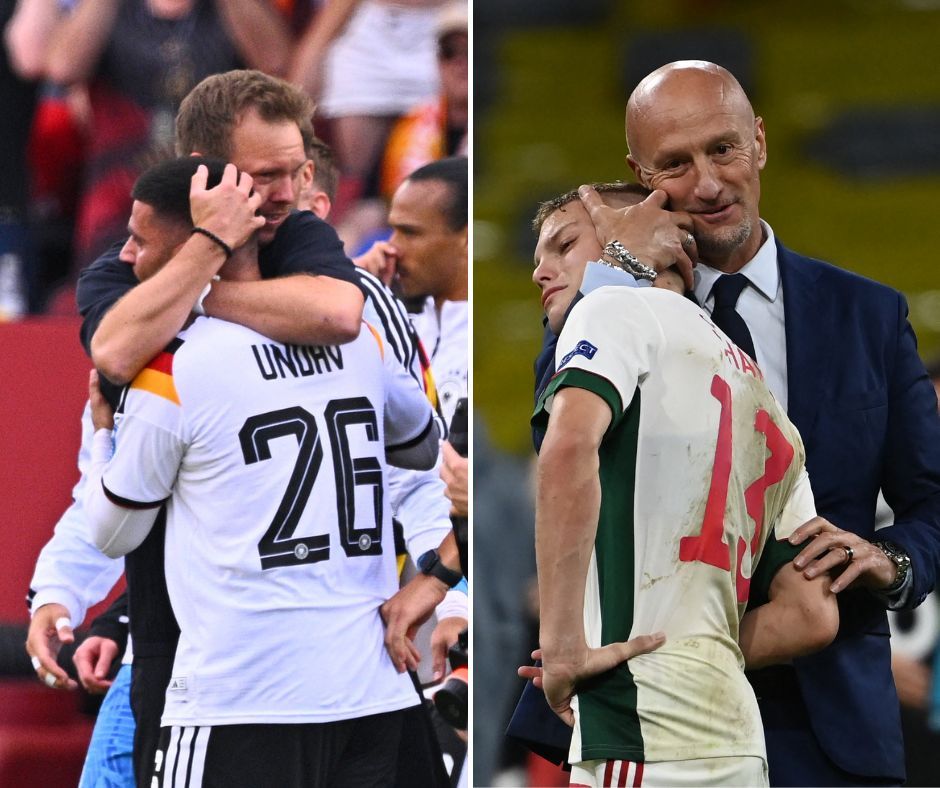Nagelsmann és Undav, illetve Marco Rossi és Schäfer András érzelmes pillanatai