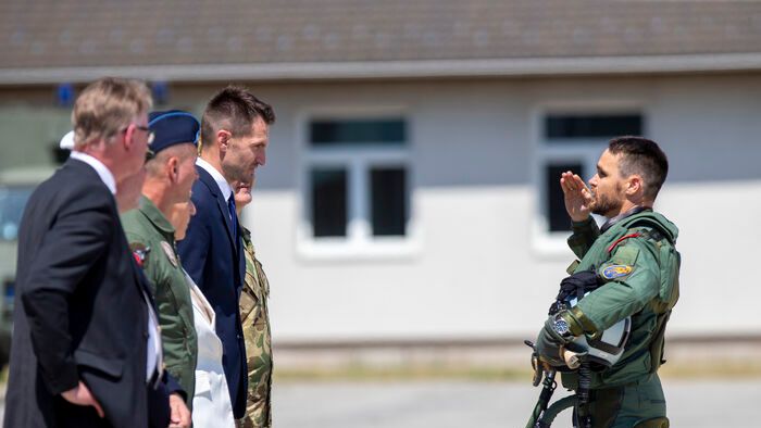 Gripen harcászati repülőgép fogadása Kecskeméten
JAS 39 Gripen vadászrepülőgép