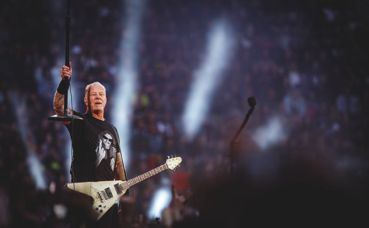 20260611 Budapest 
A Metallica amerikai thrash metal zenekar koncertje a Puskás Arénában.

Fotó: Vémi Zoltán  VZ 
MW 

A képen: James Hetfield énekes, gitáros, az együttes frontembere