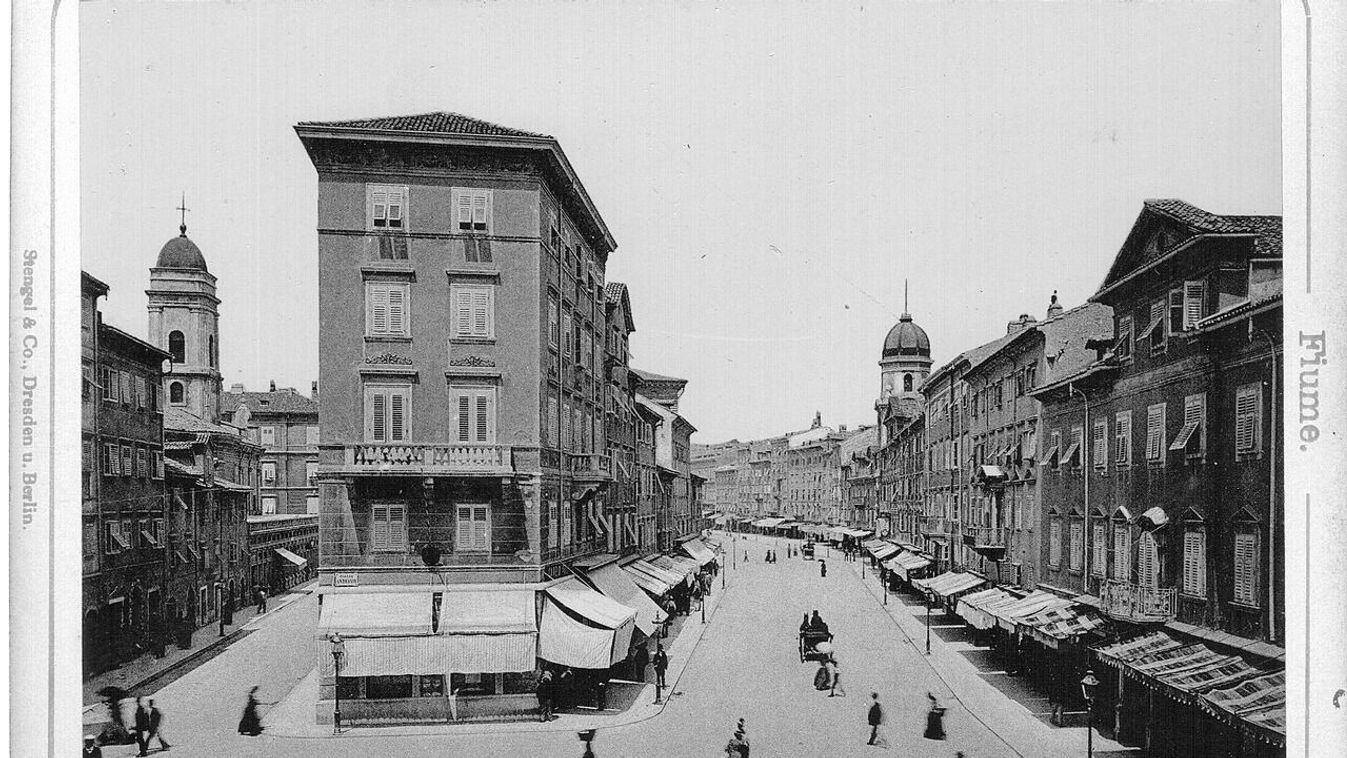 Fiume, a Korzó a múlt századfordulón