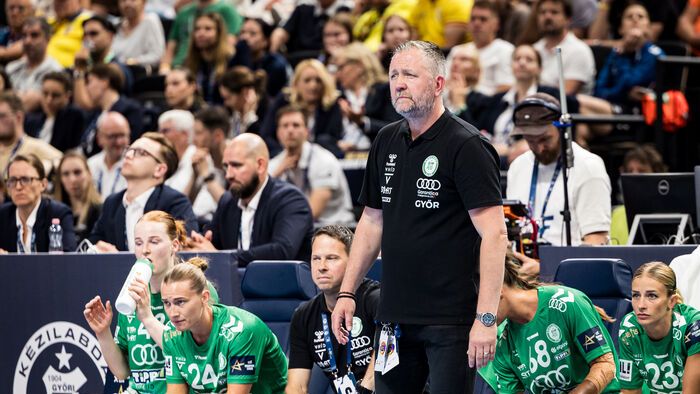 Per Johansson, a Győr edzőjeként először veszített BL-döntőt